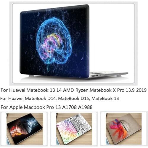 For Apple MacBook Pro 13 A1708 A1988 Prints Replace Shell For Matebook D14 2020 NBL-WAQ9R/ NBL-WAQ9RP/ NBL-WAQ9L New Laptop Case