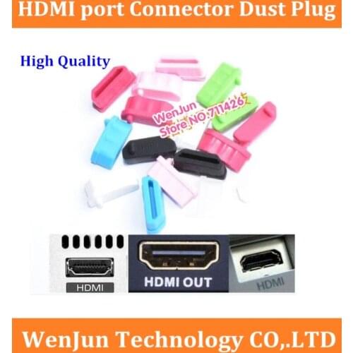 Colorful soft Silica gel HDMI port connector dust plug cover plug for PC computer laptop interface Anti-dust Prevent dust plug