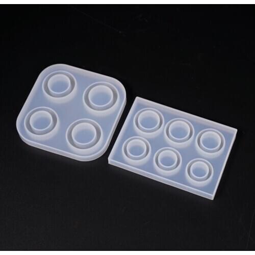 DIY Crystal Epoxy Mold Ring Mold Full Board Ring Jewelry Mould Six Grid Silicone