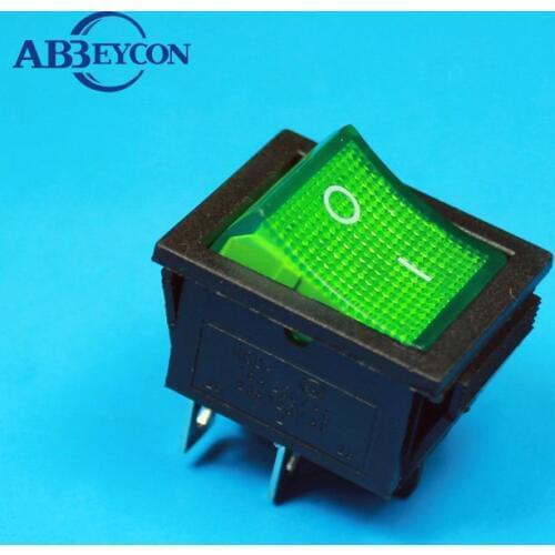 KCD2-201N Abbeycon light illumination 4pin on-off round rocker switch t85