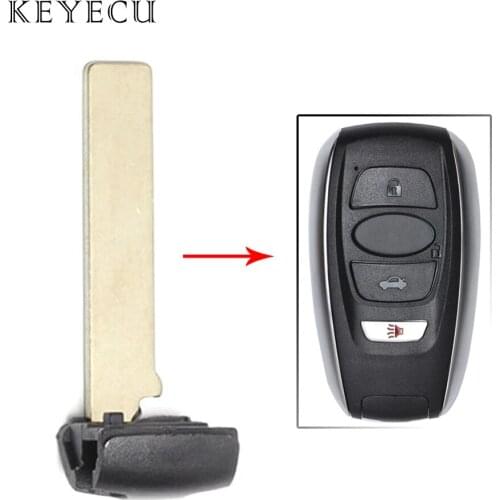 Keyecu 1× 3× 10 × Uncut Insert Emergency Key Blade for Subaru BRZ WRX STI Legacy Outback XV Crosstrek