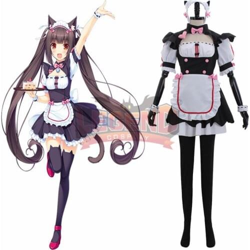 NEKOPARA Chocola Cosplay adult costume maid derss full set all size custom made halloween costume