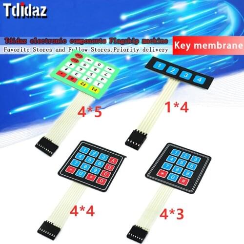 Matrix Array Matrix Keyboard Key Membrane LED Switch Keypad Module For Arduino Matrix Keyboard Board