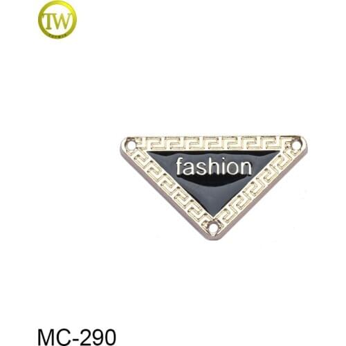 MC290 Custom metal Logo label Metal Name Tags for swimwear