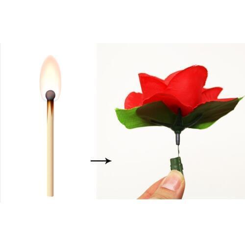 Match To Rose Flower Magic Tricks Magician Prop Satge Close Up Magic Accessories Magic Illusion Kids Toys