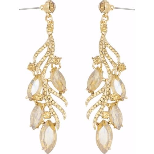 New 2020 fashion HOT women stud earrings crystal vintage Earrings for women jewelry wholesale wedding gift