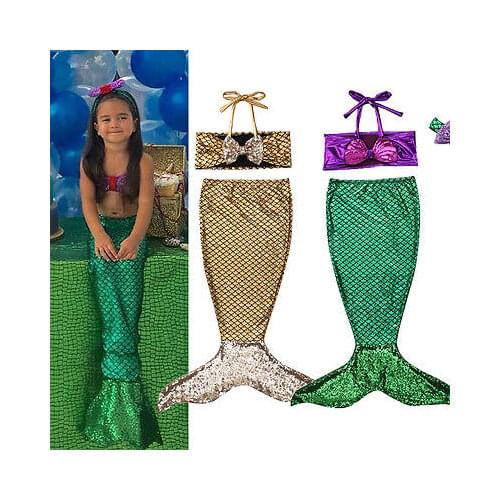 6M-7Y Newborn Toddler Baby Girls Clothes Swimwear Mermaid Swimsuit Beachwear Bathing Suit Summer Childrens Clothing Costumes