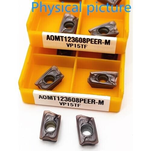 Carbide Insert AOMT123608 PEER M VP15TF High Quality AOMT 123608 CNC Mechanical Milling Cutter Carbide Lathe Tool