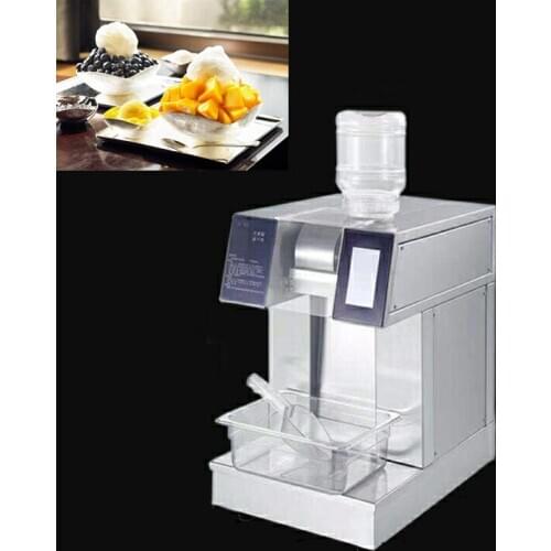 Smart Snow Ice Machine Snow Cone Machine Ice Crusher Commercial Stainless Steel Water Cooled Ice Crusher Smoothie Machine 220V