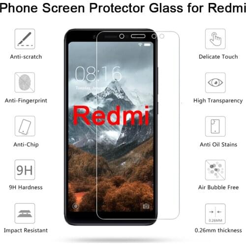 Tempered Glass for Xiaomi Redmi Note 6 Pro Screen Protector Film for Note 4 4X 5 6A Protective Glass for Redmi Note 5A Prime 2 3