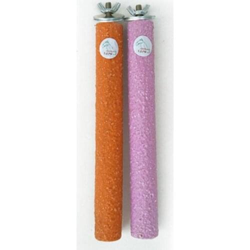 Pet Parrot Budgie Medium Size Chew Bite Paw Grinding Rod Toy Bird Cage Play Stand Perches Color Climbing Stand Long Stick Shape