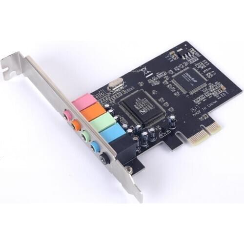 PCIe Sound Card 5.1 PCI Express Surround 3D Audio Card For PC Desktop Computer With High Direct Sound Performance