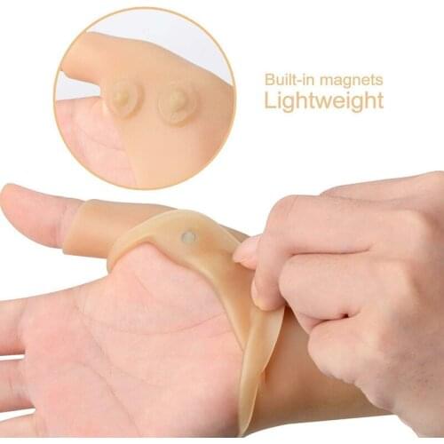 1 Pair Breathable Silicone Wrist Thumb Support Braces Soft Lightweight Splint Braces ALI88