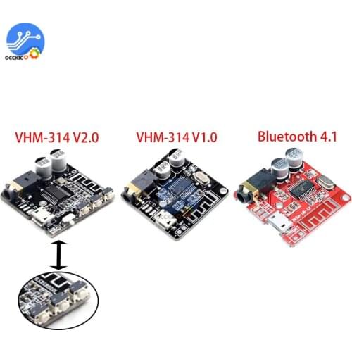 VHM-314 V2.0 MP3 Bluetooth 5.0 4.1 Audio Receiver decoder board Car Speaker DIY Kit Lossless Stereo Music Module USB Charge