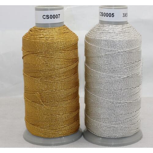 15stands gold silver threads embroidery thread sewing line yarn thread for hand knot 255m