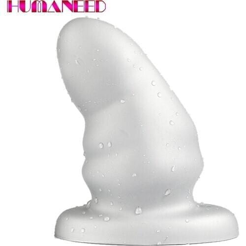 17*10.5cm Soft Huge Big Anal Beads Vaginal Anus Dilator Expander Plus Thick Butt Plug Erotic Anal Dildos Sex Toys for Women Men