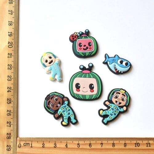 2021-2022 Season Cartoon Cute Removable PVC Soft Rubber Shoe Buckle Eva Sandals Top Decorations Croc Charms Pack