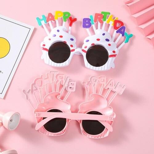 5 Styles Comfortable to Wear Party Sunglasses Eye-catching UV Resistant Plastic Lovely Cartoon Sunglasses Decoration for Travel