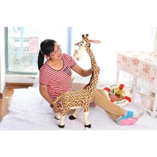 90cm Madagascar giraffe plush toy doll throw pillow gift w4646