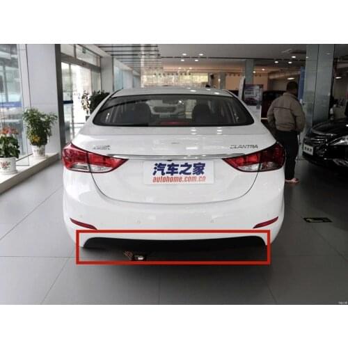 ABS Rear bumper, lower wall deflector, rear bumper Rear bumper cover trim for Hyundai Elantra 2011-2016 Car Styling