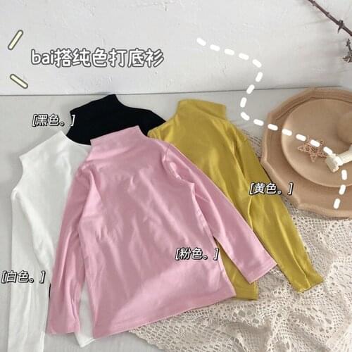 Bobora Girls' Long Sleeve Tees 4 Pack Crew Neck Super Soft Cotton T-Shirts