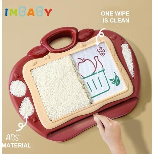 IMBABY Drawing Board Toy Magnetic Drawing Board Multi-Function Big Size Drawing Board Table Writing Boards Childrens Puzzle