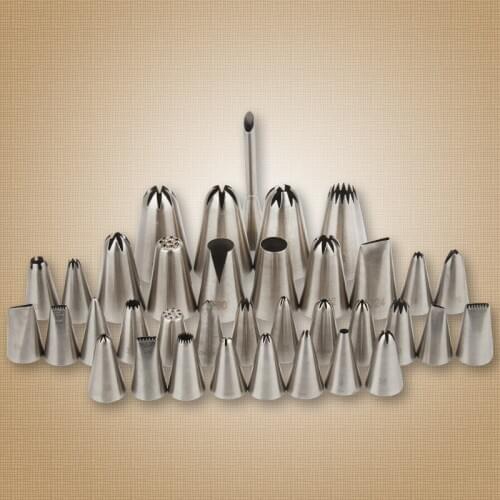 Kitchen cake room small appliances stainless steel mounting mouth seamless baking tool cake butter mouth puff mouth Wholesale