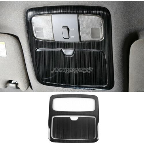 For Toyota Land Cruiser Prado LC/Fj120 2003-2009 Black titanium Car Roof Reading Lamp Light Cover Trim Car Styling Accessories