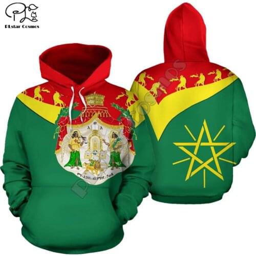 Men Aithiops Ethiopia flag 3d print hoodie long sleeve Sweatshirts jacket pullover tracksuit with hood hoody autumn outwear