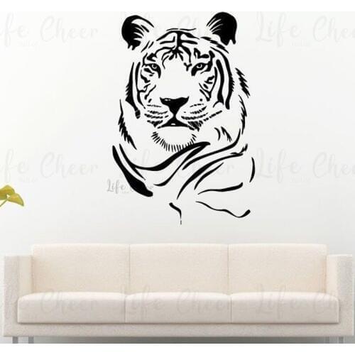 Tiger Wall Decal Animal Sticker Safari Wildlife Art Wall Murals Home Imterior Decor Wild Animals Wildcat Wall Poster AC408