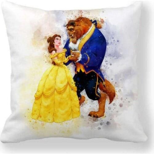 Cartoon Mermaid Princess Cushion Cover Home Decoration Cushion Covers For Sofa Car Chair Home Decor Pillow Case