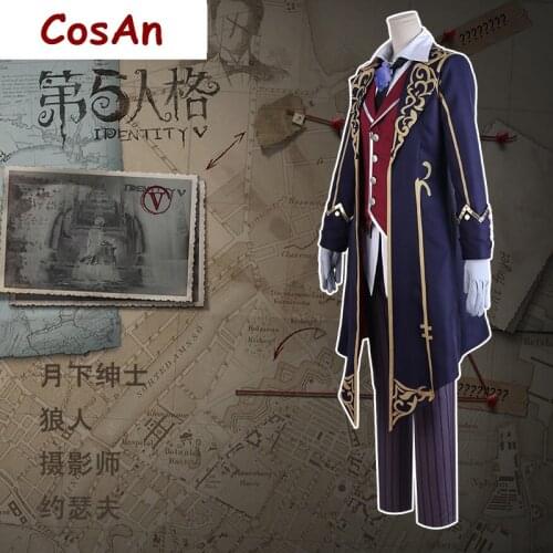 New Hot Game Identity V Joseph Desaulniers Cosplay Costume Photographer Gentleman Uniform Party Role Play Clothing Custom-Make