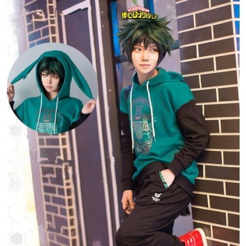 New My Hero Academia Boku no Hero Academia Cosplay Costumes Midoriya Izuku Teens College Cotton Hoodies Jackets Sweatshirts Top