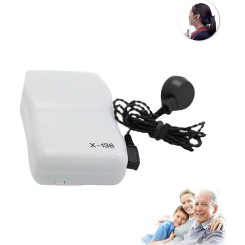 Newly AXON X-136 Pocket Wired Box Mini Hearing Aid Best Sound Amplifier Receiver Ear Care Tool