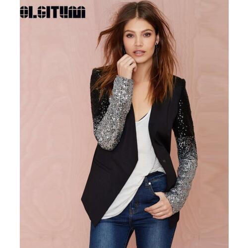 Женские пиджаки блейзеры OLGITUM China At AliExpress