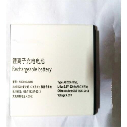 Original AB2000JWML Battery For Xenium S337 CTS337 Cellphone For PHILIPS AB2000JWMT Mobile Phone with phone holder