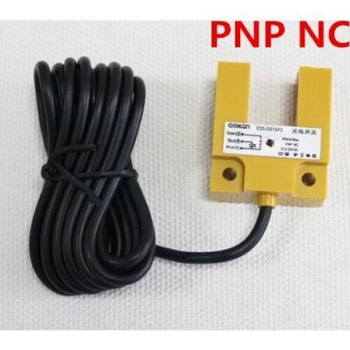 PNP Normally close Groove /U type Photoelectric sensor E3S-GS15P2 NC switch DC 3 wires detect distance 15mm
