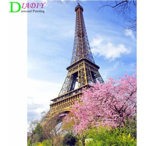 Full Square/Round Diamond Landscape Paris Tower 5D DIY Diamond Painting Diamond Embroidery Home Decor Gift Cross Stitch Mosaic