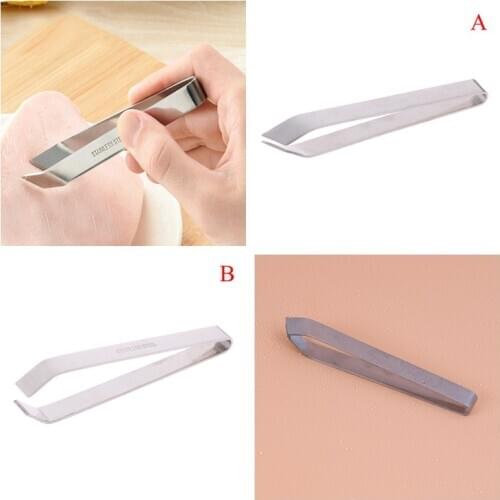 Stainless Steel Fur Remover Seafood Tools Kitchen Pull Feather Device Forceps Plier for Pig Chicken Meat Epilation Clip 12cm*1cm