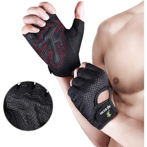 Professional Gym Fitness Gloves Power Weight Lifting Women Men Crossfit Workout gloves Bodybuilding Half Finger Hand Protector