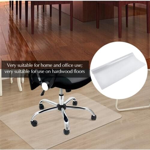 Transparent Desk Mat Thick Feet Non-slip Texture PVC Soft Desk Writing Pad-round Edge Desk Solid Chair Mat Floor Protector New