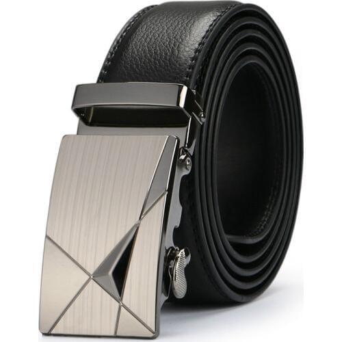 Hot Selling Men Belt Fashion Pu Alloy Automatic Buckle Business Affairs Casual Decoration Belt Mens Belts 3.5cm Luxury Belt