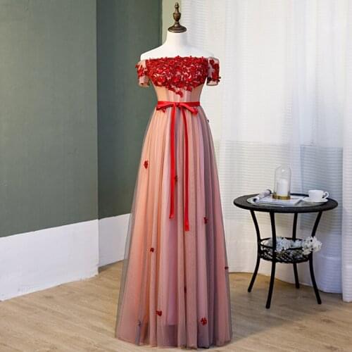 Off The Shoulder Quinceanera Dresses 2021 New Lace Up Back Formal Performance Dress Elegant Floral Print Dress Customize