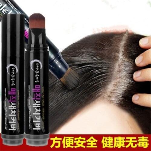20ml Temporary Hair Color Brush And Comb DIY Hair Color White Wax One-time Color Hair Grey Cream Hair Dye Pen Mascara