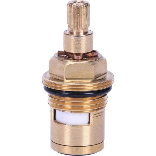 Hot 1 pcs Replacement Brass ceramic disc tap valve insert gland cartridge quarter turn