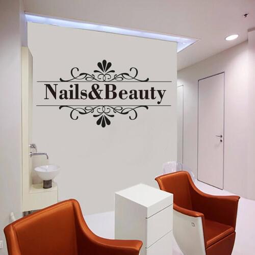 YOYOYU Nail Beauty Vinyl Wall Sticker Nail Stylist Salon Decal Bedroom Manicure Shop Remove home decoration Art Poster ZX491