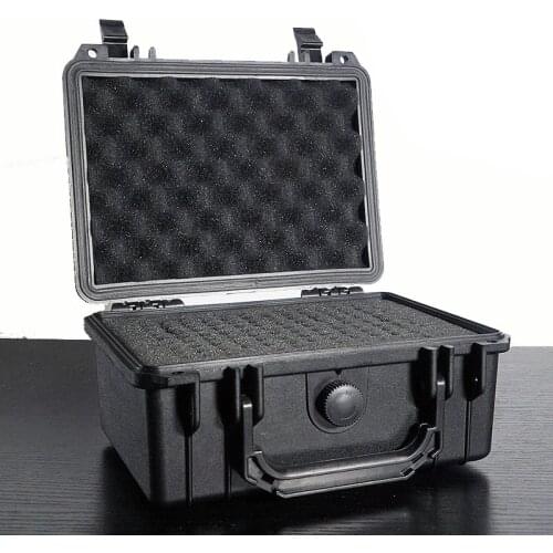 Waterproof tool case toolbox protective Camera Case Instrument box suitcase Impact resistant with pre-cut sponge 208*144*92 MM