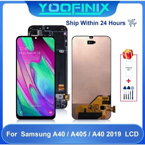 "5.9" Original For Samsung Galaxy A40 LCD Touch Screen Digitizer Display Replacement Parts For A405 A405S A405F A405FM Display