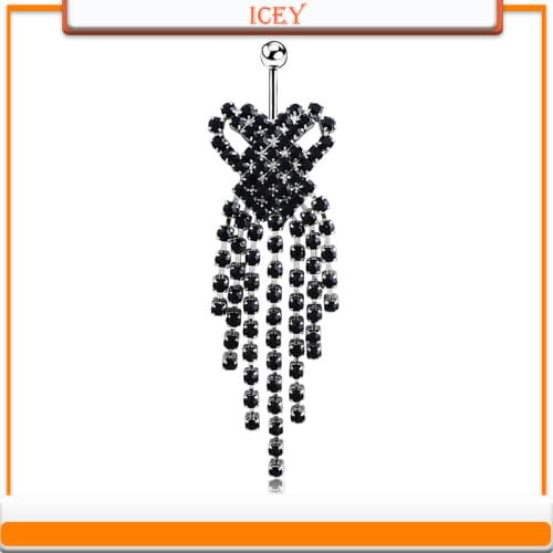 Beautiful navel nail tassel love clawlotus Navel button summer beach navel piercing navel nail Navel Ring