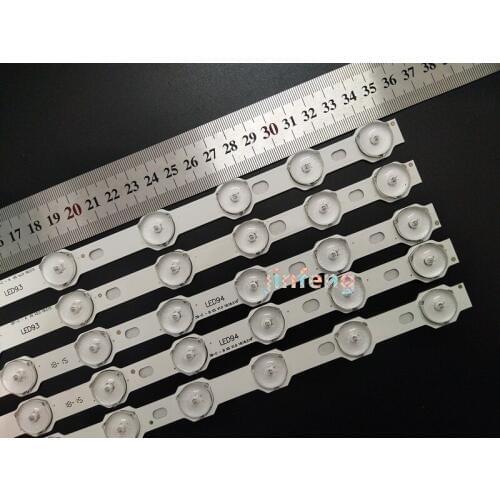100% New 5pcs/Kit LED strips TD-SYSTEMS 40 TV K40DLV2F VESTEL 39 TV 39PF3025D VES390UNDC 01 40 BMS DLED 0.36A U5R7 YE PAR